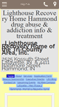 Mobile Screenshot of lighthouserecoveryhome.org